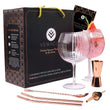 Load image into Gallery viewer, Handmade Ribbed Balloon Glasses with Cocktail Accessories - Vemacity