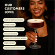 Load image into Gallery viewer, Customer enjoying cocktail in coupe glass, Vemacity barware set