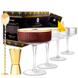 Load image into Gallery viewer, Ribbed Martini Glasses