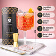 Load image into Gallery viewer, Personalised Gin Glass Gift Set with the initial D. Large capacity for serving great cocktails!