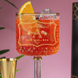 Load and play video in Gallery viewer, Embossed gin glasses with gold detailing and match bar accessories with a gold initial on the glass.