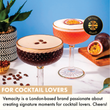 Load image into Gallery viewer, Espresso martini and passionfruit martini in vintage coupe glasses with gold rim