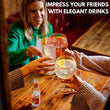 Load image into Gallery viewer, Group of friends toasting with Vemacity ripple copa gin glasses filled with cocktails, perfect glassware for entertaining