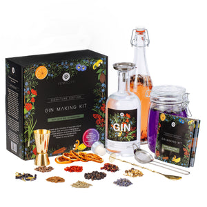 The Signature Edition Gin Making Kit with Gold Bar Accessories