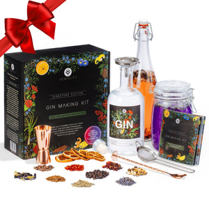 The Signature Edition Gin Making Kit with Gold Bar Accessories - Vemacity