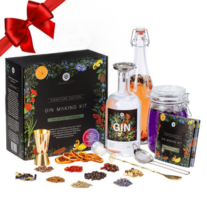 The Signature Edition Gin Making Kit with Gold Bar Accessories - Vemacity