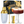 Load image into Gallery viewer, Gold cocktail shaker set with 2 ribbed coupe glasses, jigger, and bar spoon in luxury gift box.
