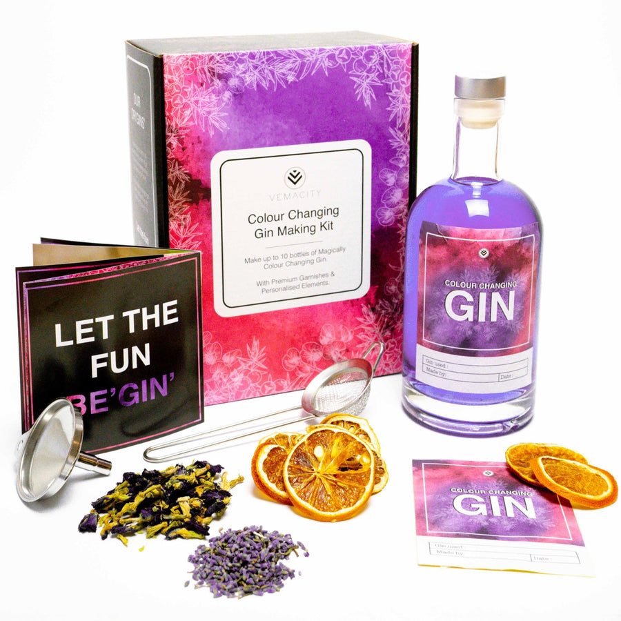 Ultimate Colour Changing Gin Making Kit - Vemacity